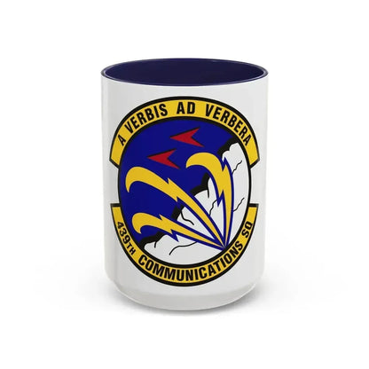 439th Communications Squadron (U.S. Air Force) Accent Coffee Mug 15oz Navy - Go Mug Yourself