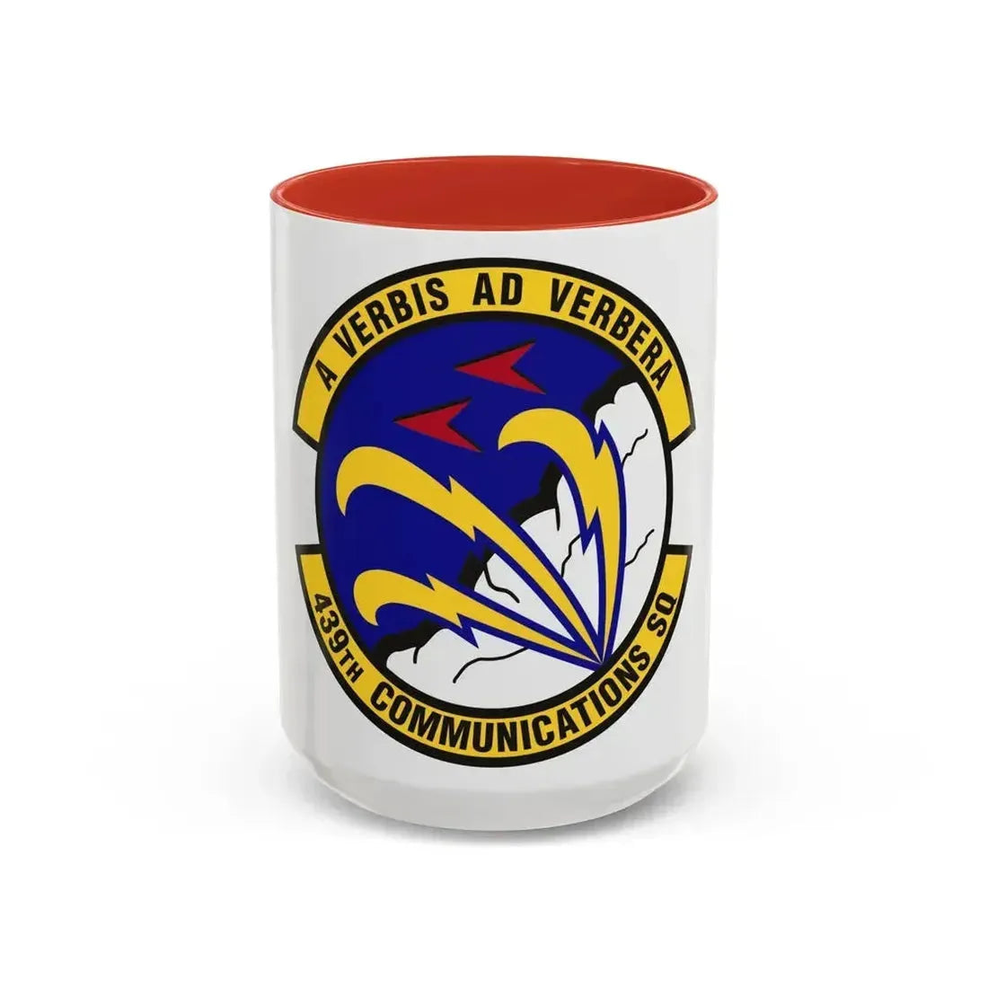 439th Communications Squadron (U.S. Air Force) Accent Coffee Mug 15oz Red - Go Mug Yourself