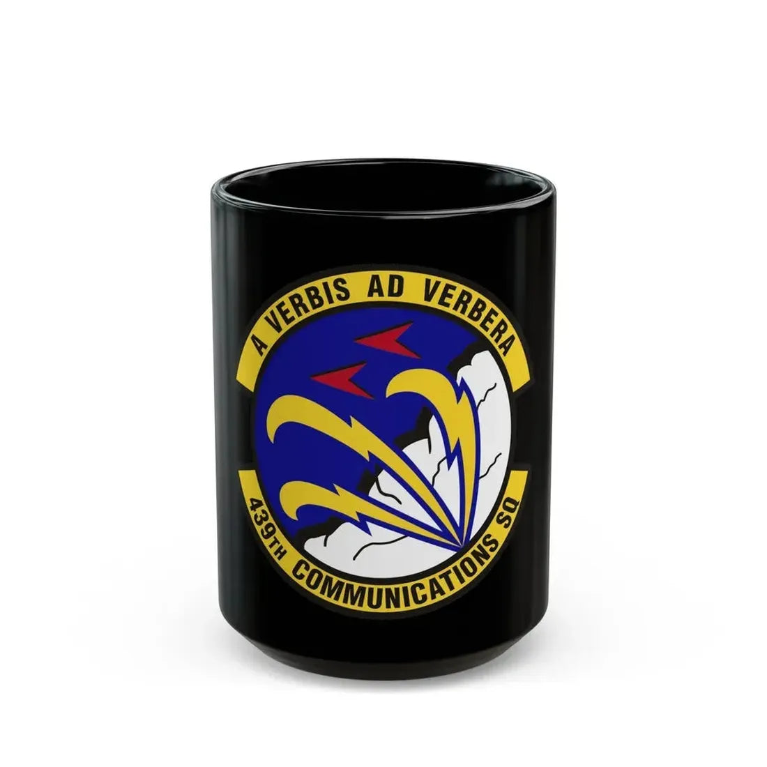 439th Communications Squadron (U.S. Air Force) Black Coffee Mug 15oz - Go Mug Yourself