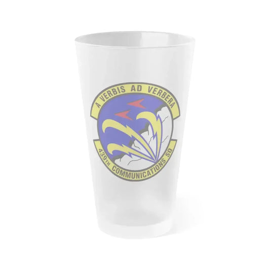 439th Communications Squadron (U.S. Air Force) Frosted Pint Glass 16oz 16oz Frosted - Go Mug Yourself