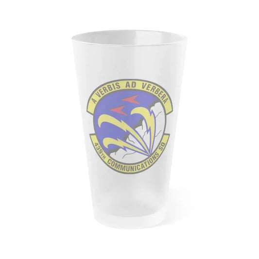 439th Communications Squadron (U.S. Air Force) Frosted Pint Glass 16oz 16oz Frosted - Go Mug Yourself