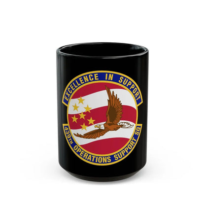 439th Operations Support Squadron (U.S. Air Force) Black Coffee Mug-15oz-Go Mug Yourself