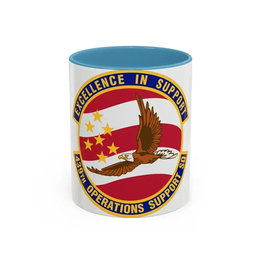 439th Operations Support Squadron (U.S. Air Force) Accent Coffee Mug 11oz Light Blue - Go Mug Yourself