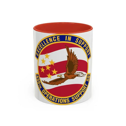 439th Operations Support Squadron (U.S. Air Force) Accent Coffee Mug 11oz Red - Go Mug Yourself