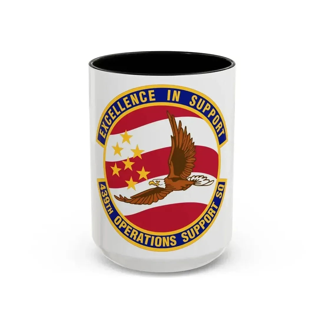 439th Operations Support Squadron (U.S. Air Force) Accent Coffee Mug 15oz Black - Go Mug Yourself