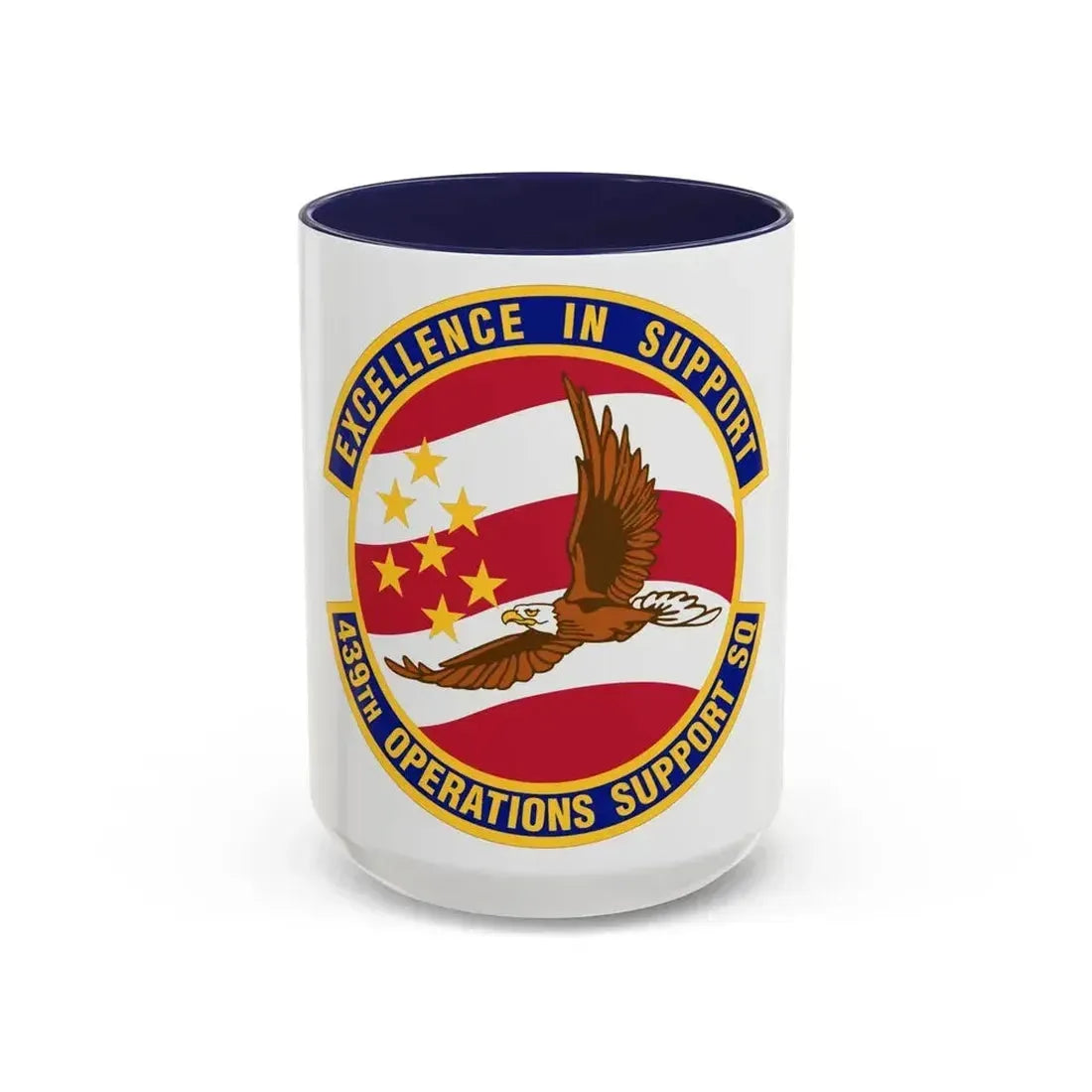 439th Operations Support Squadron (U.S. Air Force) Accent Coffee Mug 15oz Navy - Go Mug Yourself