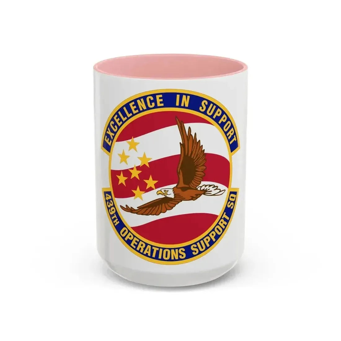 439th Operations Support Squadron (U.S. Air Force) Accent Coffee Mug 15oz Pink - Go Mug Yourself