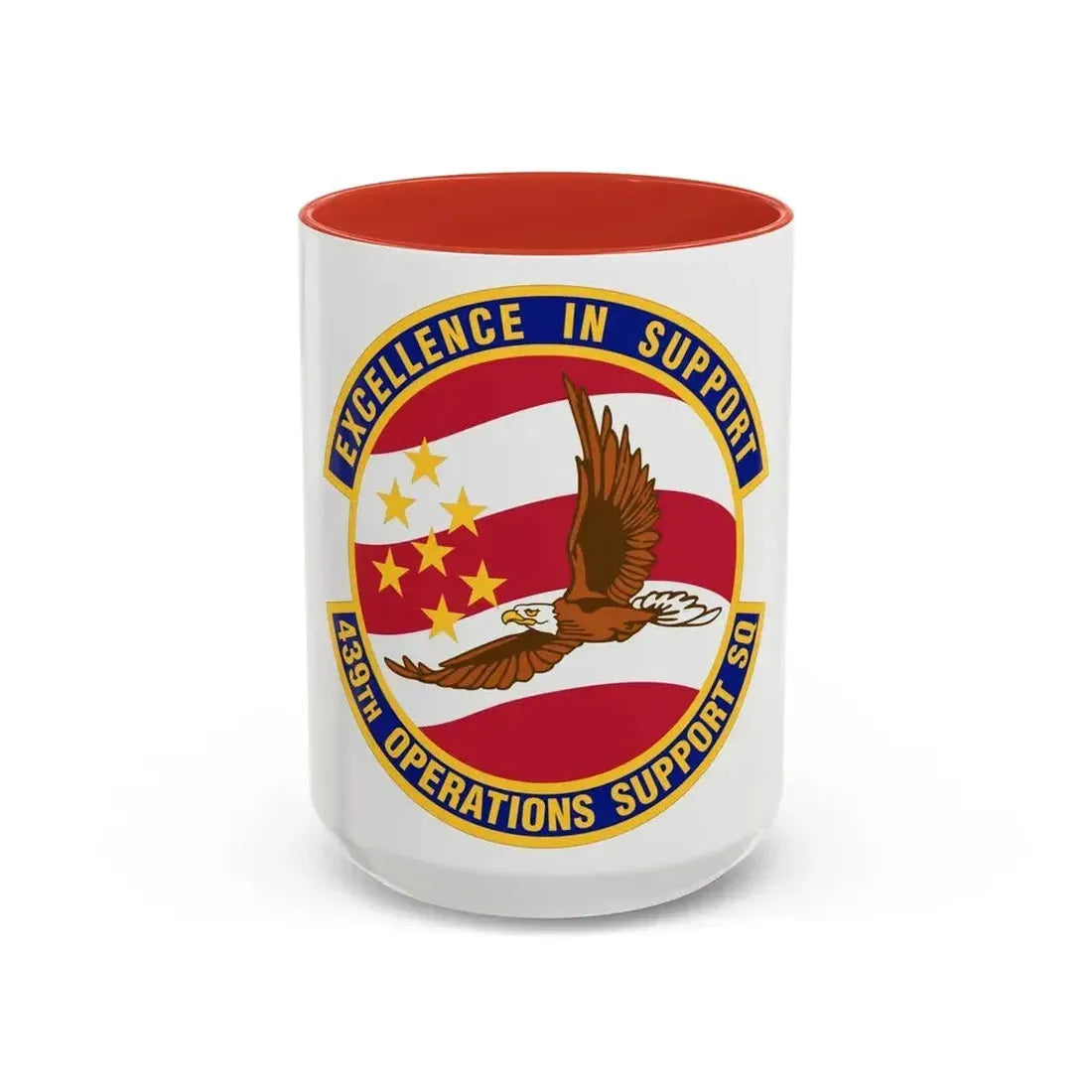439th Operations Support Squadron (U.S. Air Force) Accent Coffee Mug 15oz Red - Go Mug Yourself