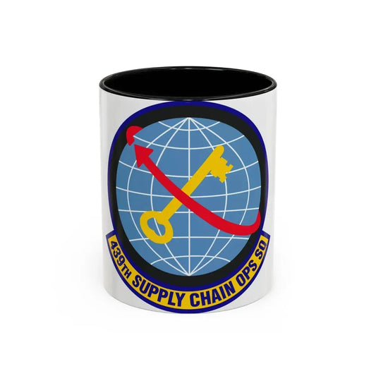 439th Supply Chain Operations Squadron (U.S. Air Force) Accent Coffee Mug 11oz Black - Go Mug Yourself