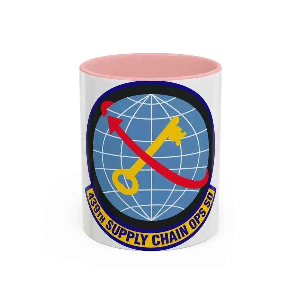 439th Supply Chain Operations Squadron (U.S. Air Force) Accent Coffee Mug 11oz Pink - Go Mug Yourself