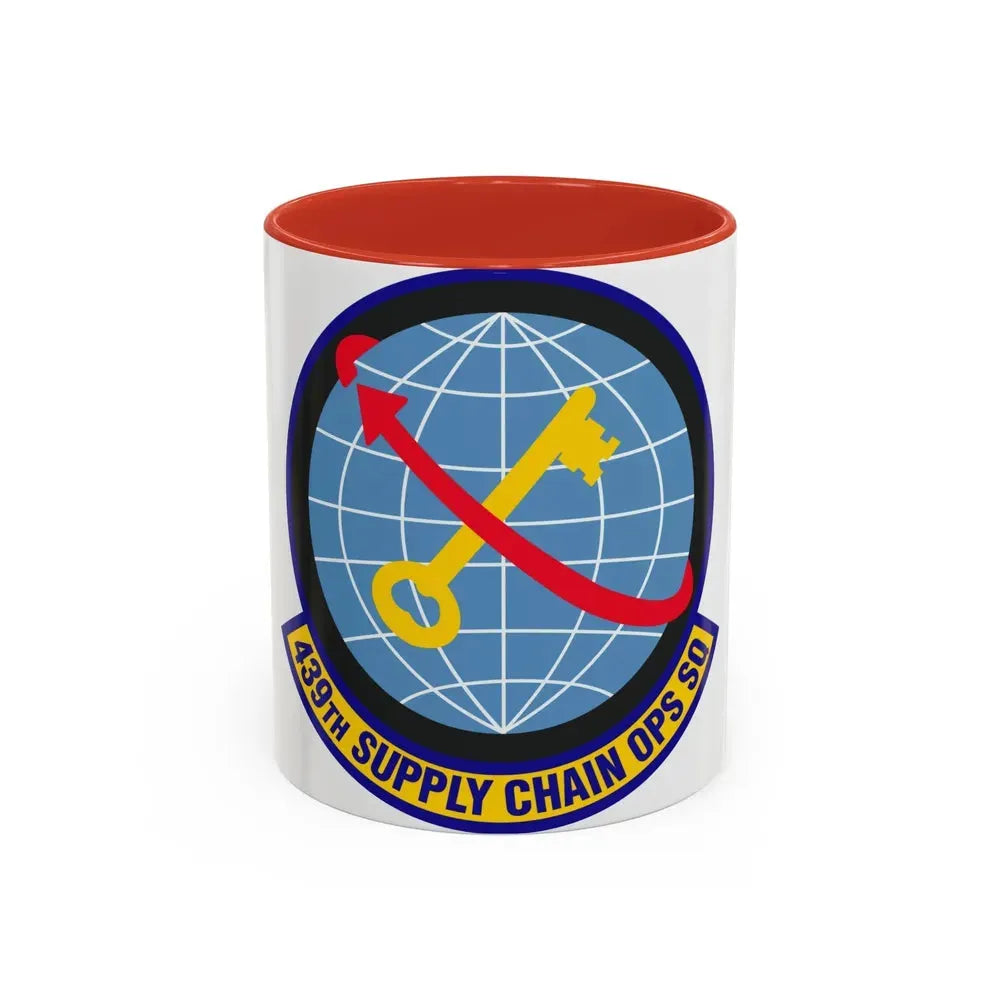 439th Supply Chain Operations Squadron (U.S. Air Force) Accent Coffee Mug 11oz Red - Go Mug Yourself