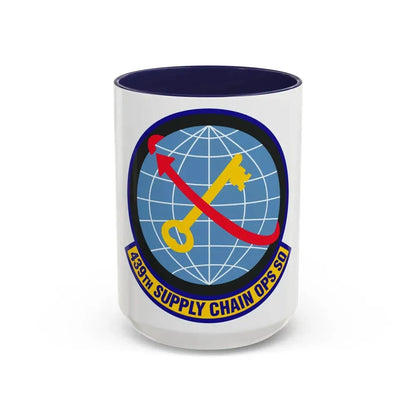 439th Supply Chain Operations Squadron (U.S. Air Force) Accent Coffee Mug 15oz Navy - Go Mug Yourself