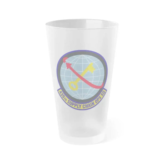439th Supply Chain Operations Squadron (U.S. Air Force) Frosted Pint Glass 16oz 16oz Frosted - Go Mug Yourself