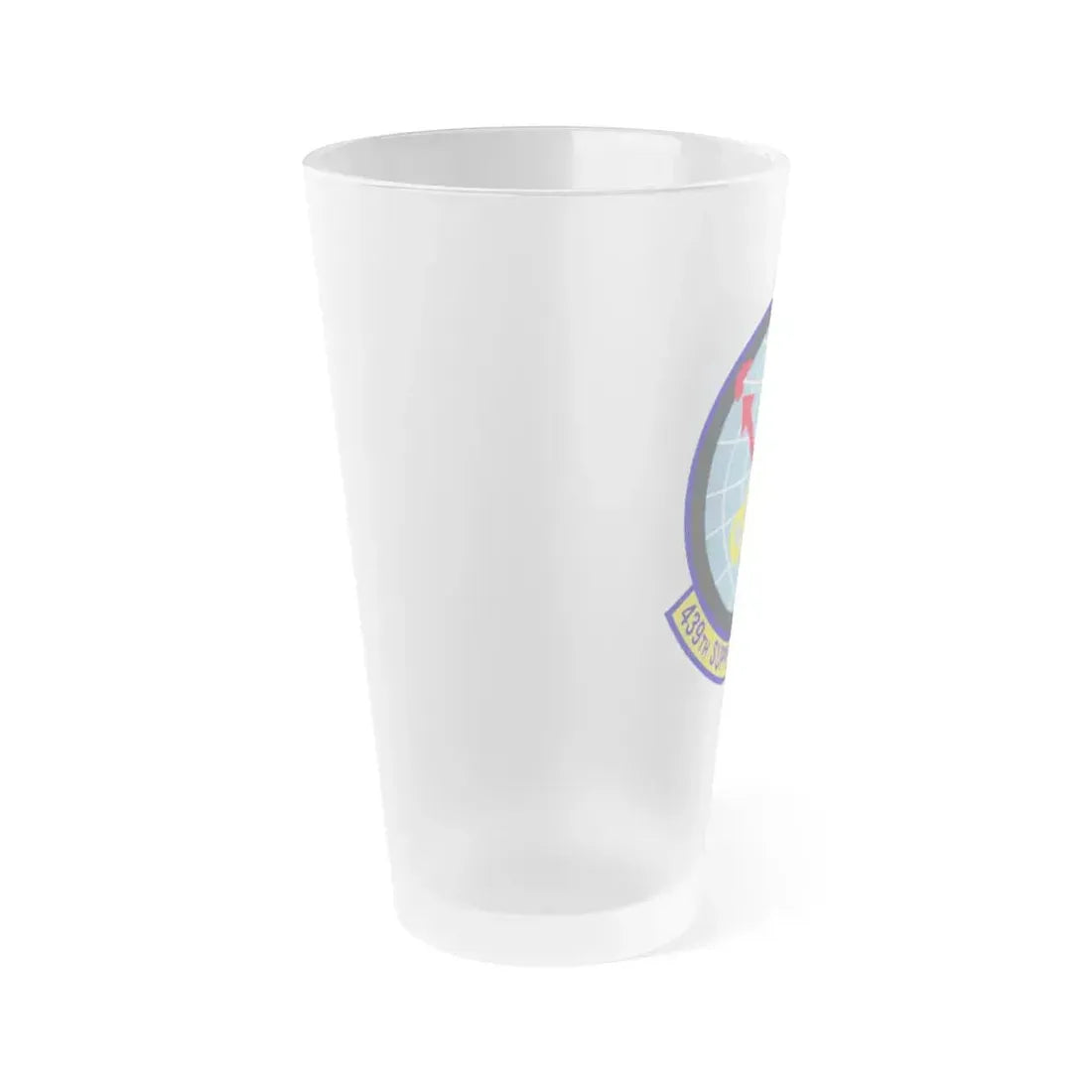 439th Supply Chain Operations Squadron (U.S. Air Force) Frosted Pint Glass 16oz - Go Mug Yourself