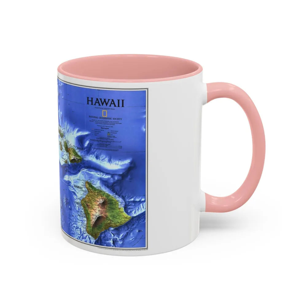 USA - Hawaii (1995) (Map) Accent Coffee Mug-Go Mug Yourself