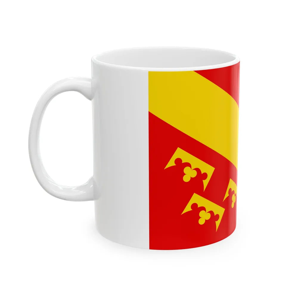 Flag of Haut Rhin France 2 - White Coffee Mug-Go Mug Yourself