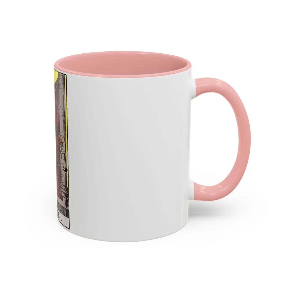 Justice (Tarot Card) Accent Coffee Mug-Go Mug Yourself