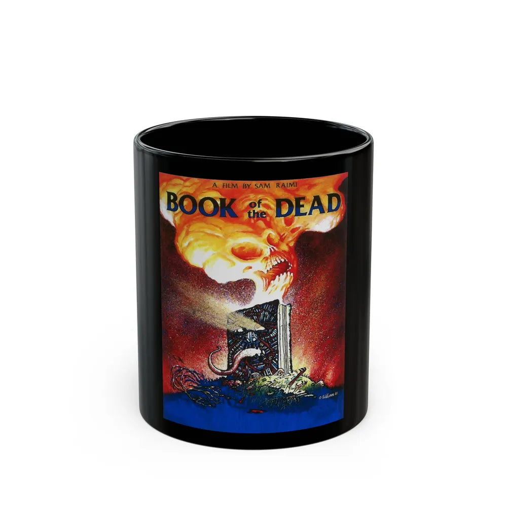 BOOK OF THE DEAD (EVIL DEAD ORIGINAL TITLE) 1981 Movie Poster - Black Coffee Mug-11oz-Go Mug Yourself