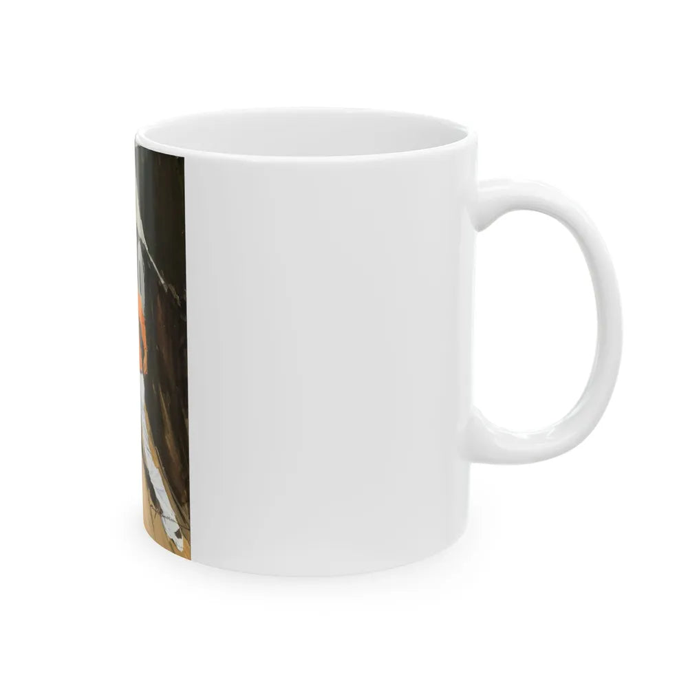 Boat Fight - White Coffee Mug-Go Mug Yourself