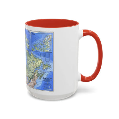 Canada (1985) (Map) Accent Coffee Mug-Go Mug Yourself