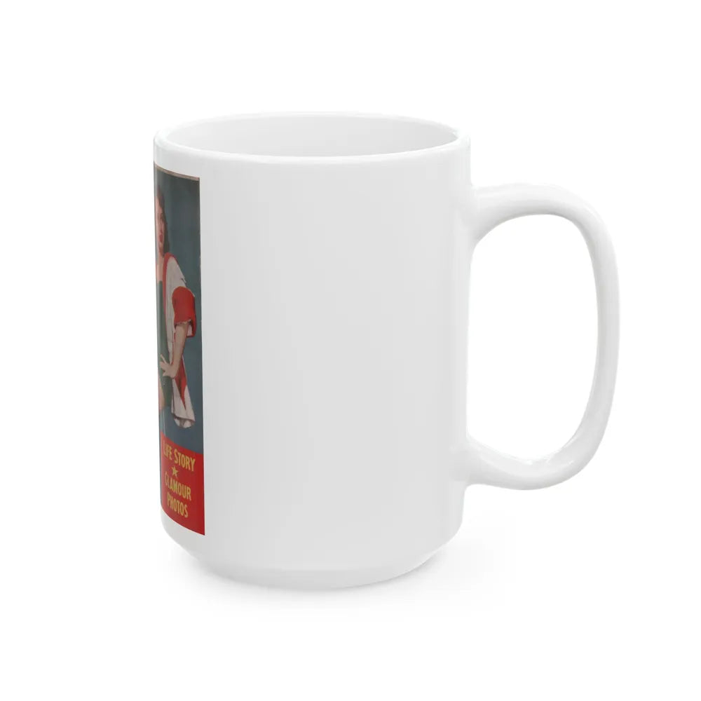 Janette Scott #51 - Life Story+Glamour Photos #38 Fans Star Library (Vintage Female Icon) White Coffee Mug-Go Mug Yourself