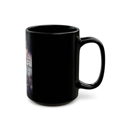 Jeanne Carmen #206 (Vintage Female Icon) Black Coffee Mug-Go Mug Yourself