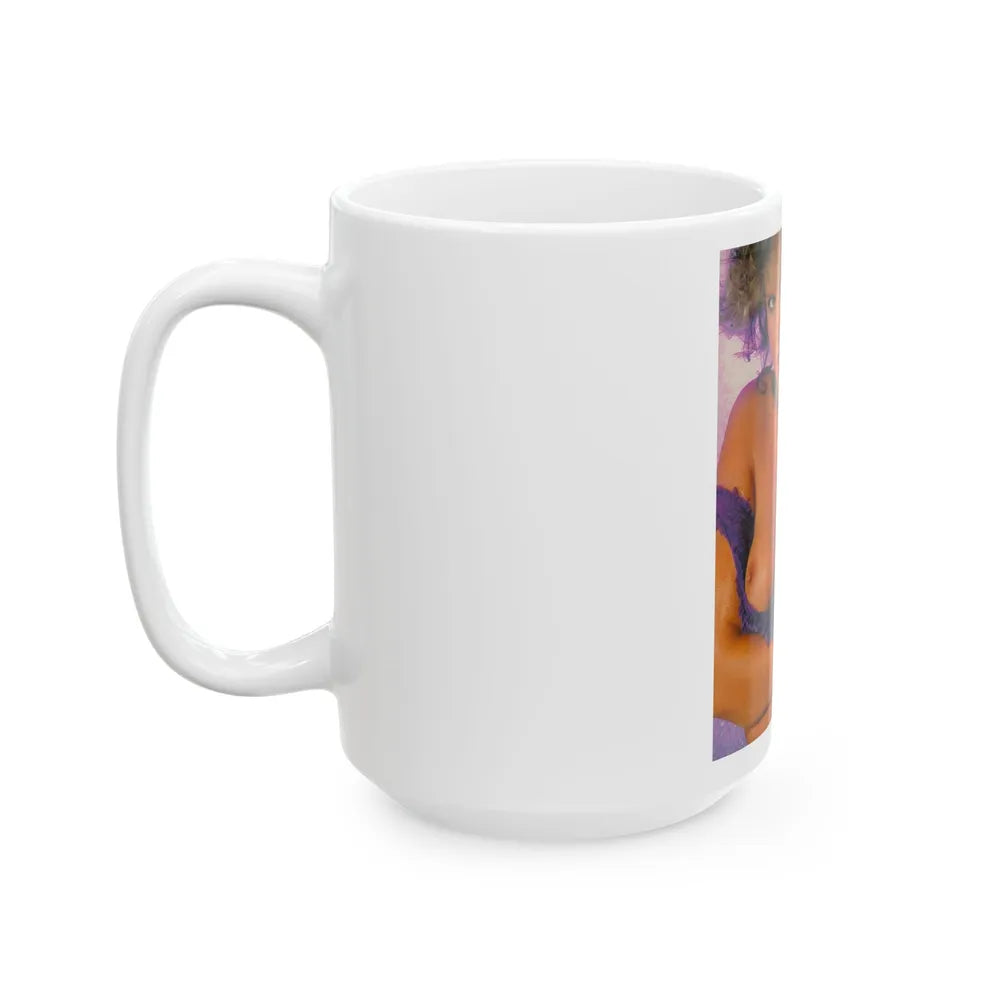 Linda Blair #143 - Topless (Vintage Female Icon) White Coffee Mug-Go Mug Yourself