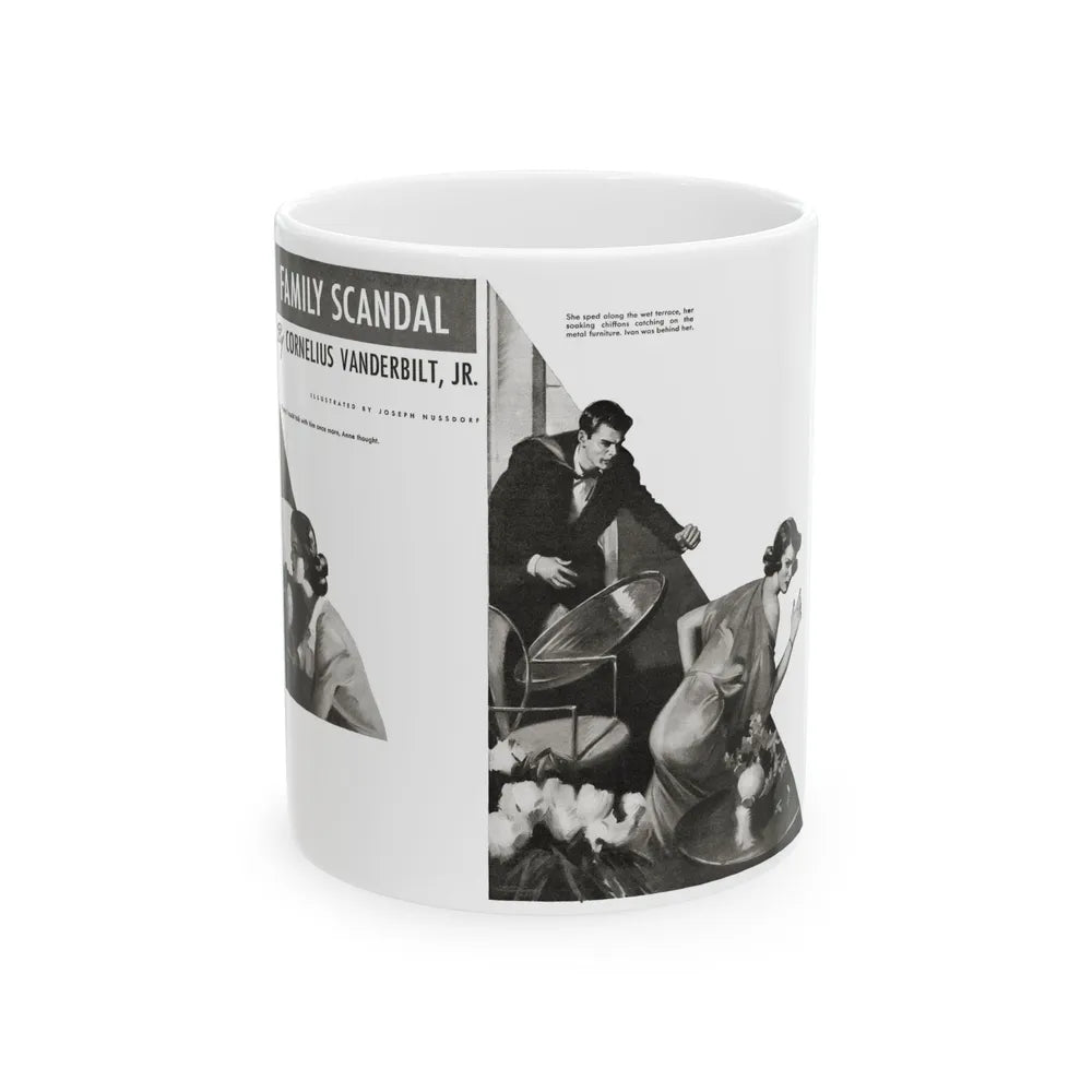 Family Scandal, Liberty magazine, July 31, 1937 - White Coffee Mug-11oz-Go Mug Yourself