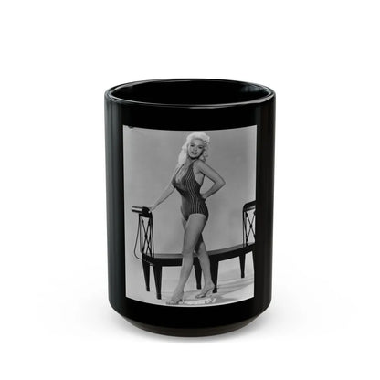 Jayne Mansfield #244 (Vintage Female Icon) Black Coffee Mug-15oz-Go Mug Yourself