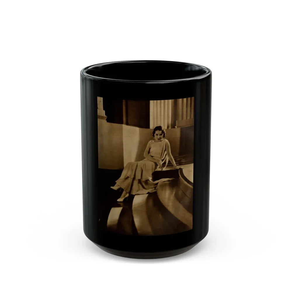 Fay Wray #215 1 (Vintage Female Icon) Black Coffee Mug-15oz-Go Mug Yourself