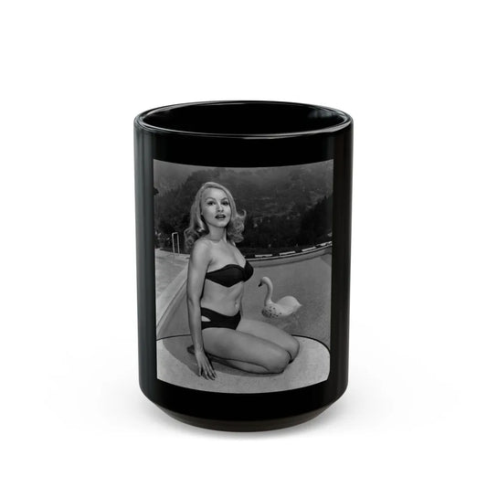 Julie Newmar #196 (Vintage Female Icon) Black Coffee Mug-15oz-Go Mug Yourself