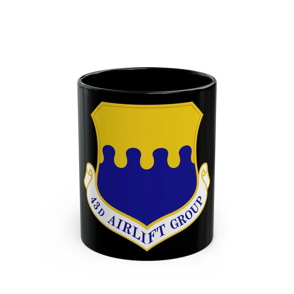 43d Airlift Group (U.S. Air Force) Black Coffee Mug-11oz-Go Mug Yourself