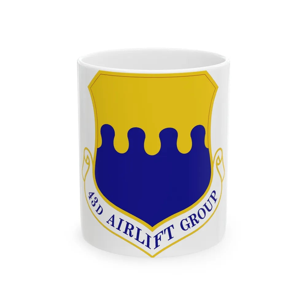 43d Airlift Group (U.S. Air Force) White Coffee Mug-11oz-Go Mug Yourself