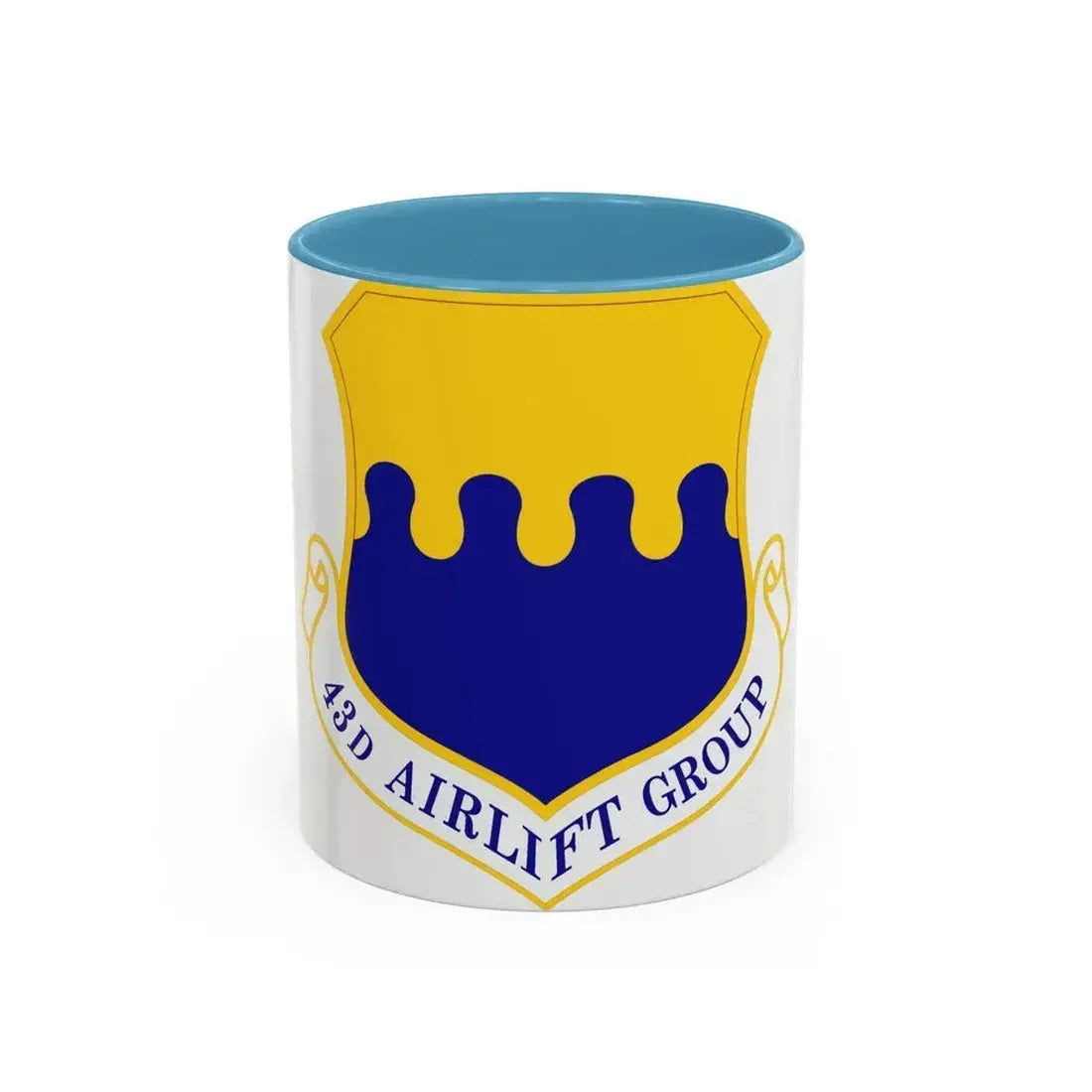 43d Airlift Group (U.S. Air Force) Accent Coffee Mug 11oz Light Blue - Go Mug Yourself