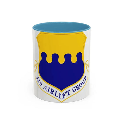43d Airlift Group (U.S. Air Force) Accent Coffee Mug 11oz Light Blue - Go Mug Yourself