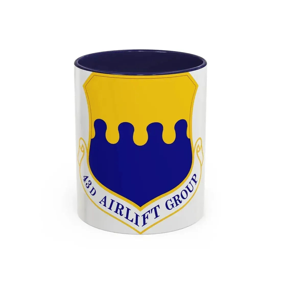43d Airlift Group (U.S. Air Force) Accent Coffee Mug 11oz Navy - Go Mug Yourself