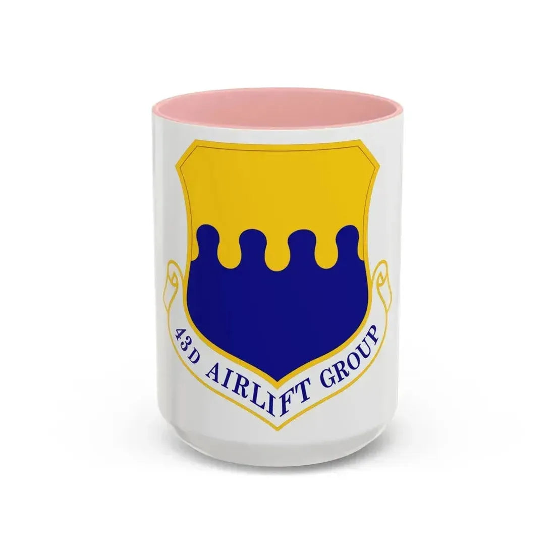 43d Airlift Group (U.S. Air Force) Accent Coffee Mug 15oz Pink - Go Mug Yourself