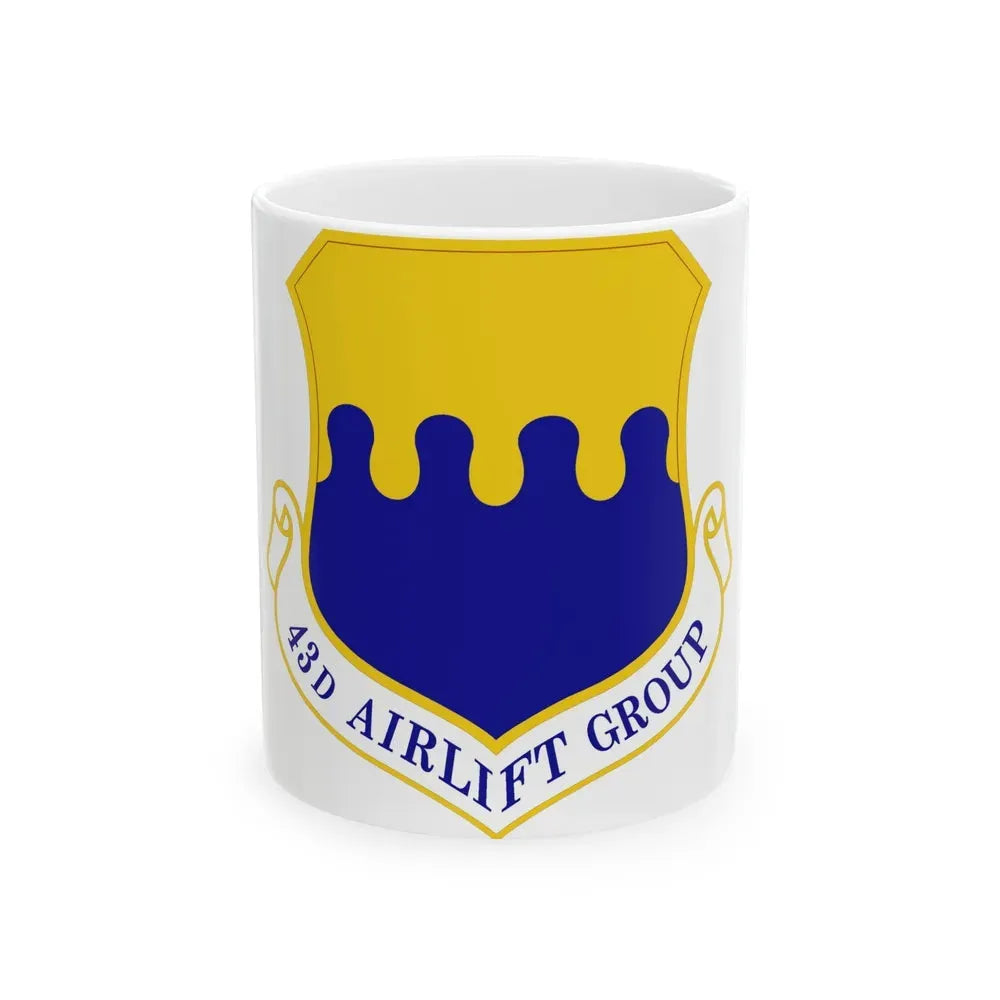 43d Airlift Group (U.S. Air Force) White Coffee Mug 11oz - Go Mug Yourself