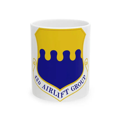 43d Airlift Group (U.S. Air Force) White Coffee Mug 11oz - Go Mug Yourself