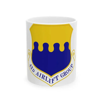 43d Airlift Group (U.S. Air Force) White Coffee Mug 11oz - Go Mug Yourself