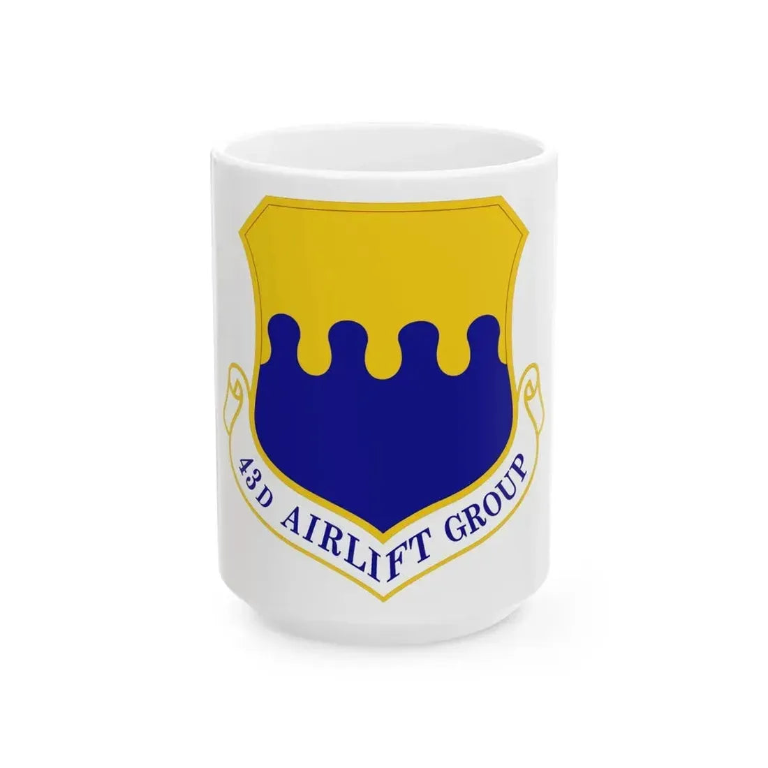 43d Airlift Group (U.S. Air Force) White Coffee Mug 15oz - Go Mug Yourself
