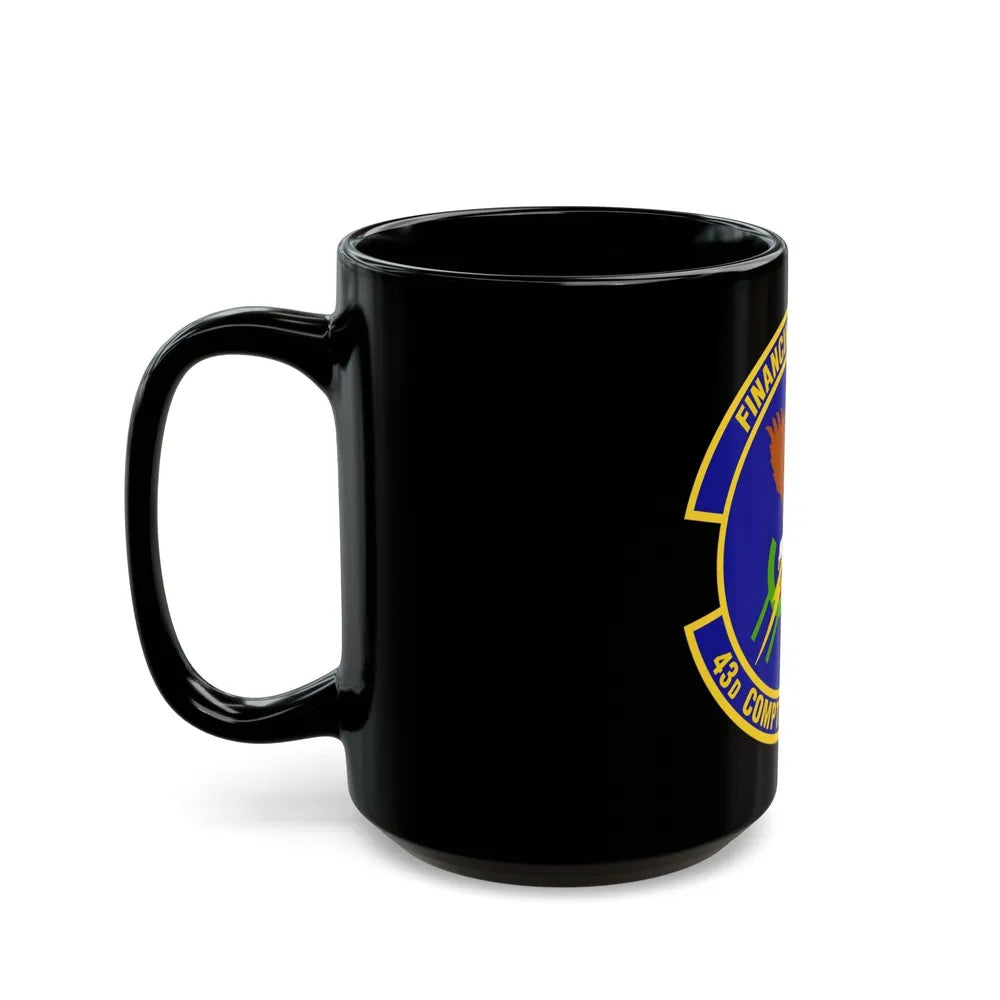 43d Comptroller Flight (U.S. Air Force) Black Coffee Mug-Go Mug Yourself