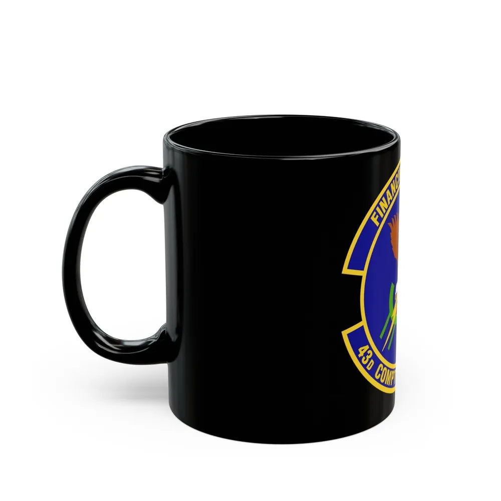 43d Comptroller Flight (U.S. Air Force) Black Coffee Mug-Go Mug Yourself