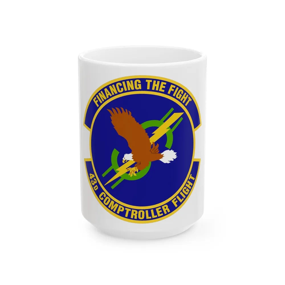 43d Comptroller Flight (U.S. Air Force) White Coffee Mug-15oz-Go Mug Yourself