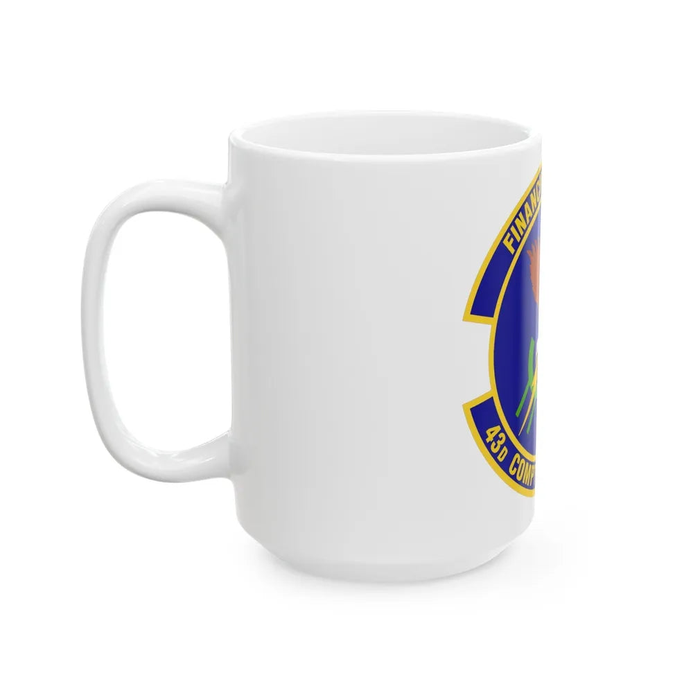 43d Comptroller Flight (U.S. Air Force) White Coffee Mug-Go Mug Yourself