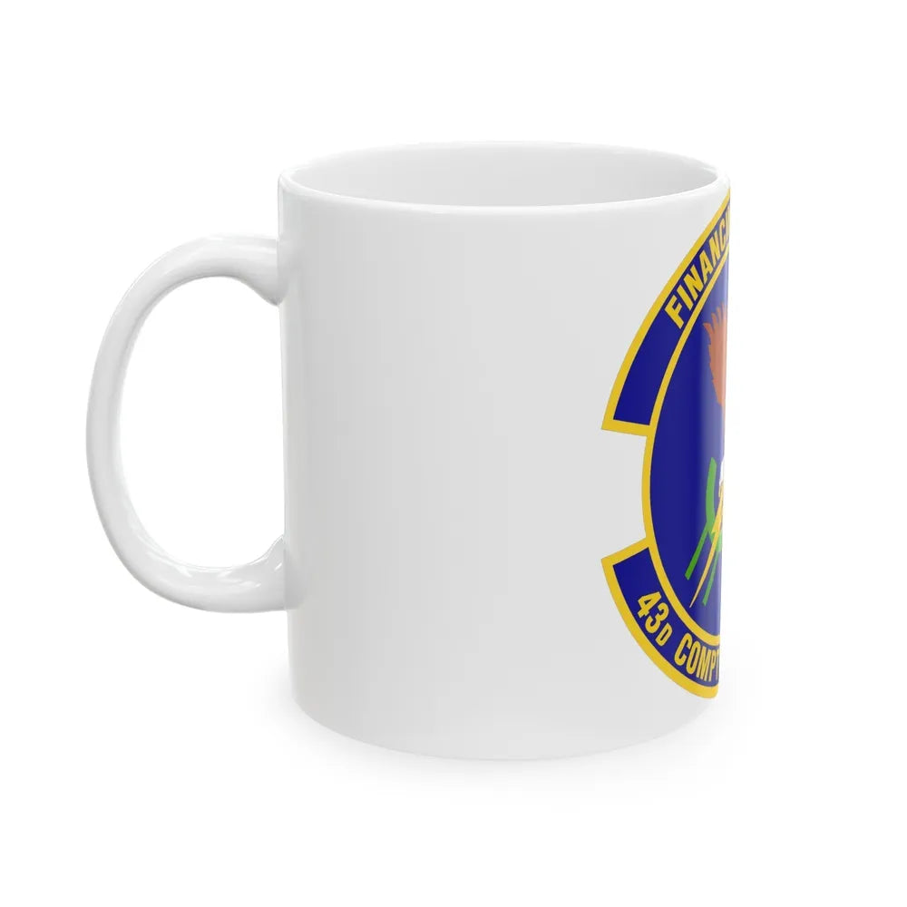 43d Comptroller Flight (U.S. Air Force) White Coffee Mug-Go Mug Yourself