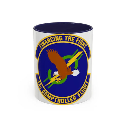 43d Comptroller Flight (U.S. Air Force) Accent Coffee Mug 11oz Navy - Go Mug Yourself