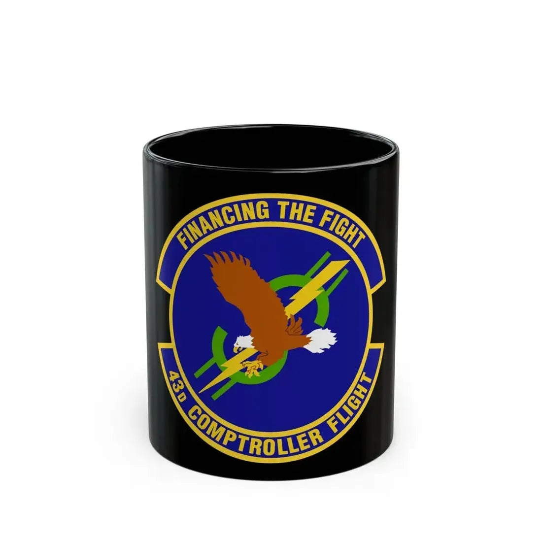 43d Comptroller Flight (U.S. Air Force) Black Coffee Mug 11oz - Go Mug Yourself