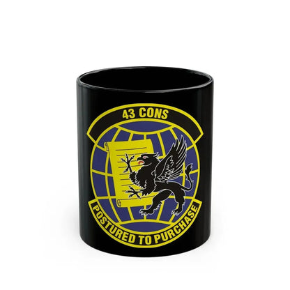 43d Contracting Squadron (U.S. Air Force) Black Coffee Mug 11oz - Go Mug Yourself