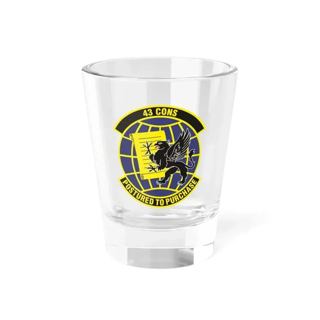 43d Contracting Squadron (U.S. Air Force) Shot Glass 1.5oz 1.5oz - Go Mug Yourself